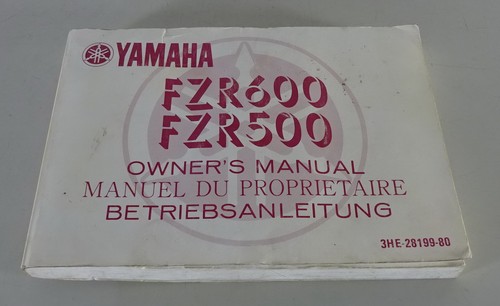 Yamaha fzr 600 - 500, owner's
