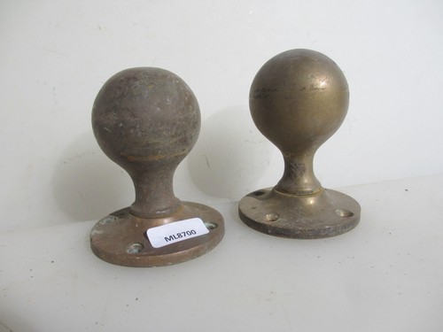 Antique brass door - brass, knobs