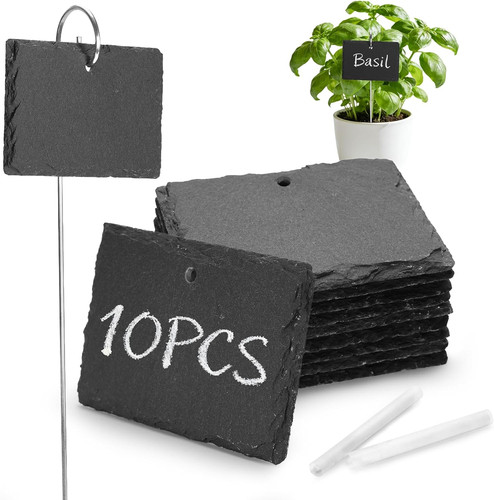 Large slate plant labels 10 - slate,
