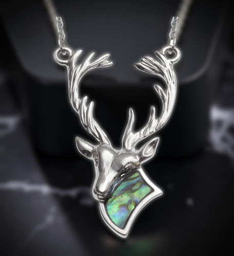 Sterling silver stag - sterling,