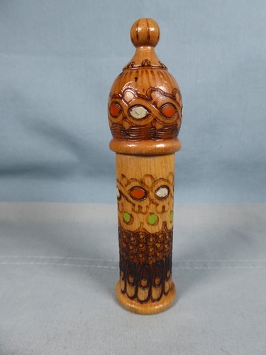 Vintage wooden pokerwork - vintage,