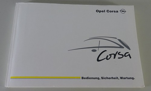 Owner manual opel corsa c - owner's,