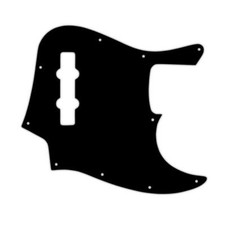 USA CUSTOM PICKGUARD for FENDER® HIGHWAY ONE JAZZ BASS® MIM - 3 Ply PG BLACK BW