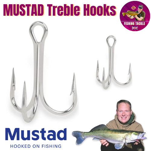 Mustad treble hooks size - treble, 2
