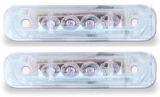 2 x JOKON WHITE LED FRONT MARKER LAMPS LIGHTS BESSACARR CAMEO CARAVAN MOTORHOME