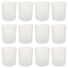 Frosted Candle Glass Container