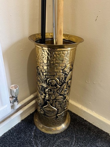 Vintage brass umbrella - vintage,