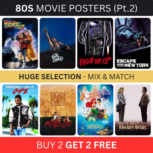 Classic 80s film posters - classic, movie
