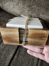 White Marble Tile Coasters