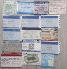 Sheffield Wednesday Ticket Stubs From 1983 - 2003 x 16