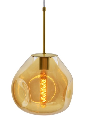 Vintage smoked gold blown - smoked,