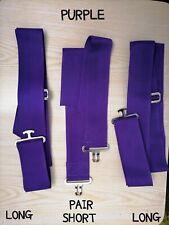 Pair CROSS SURCINGLE REPLACEMENT straps, rug repair webbing web 2 long 2 short