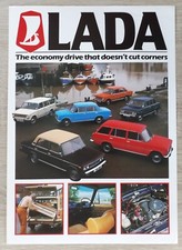 Lada Range Brochure / Leaflet c.1980 - 1200 1300 1500 1600 Saloon Estate