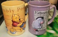 Two Disney 3D Mugs /Tankards 16oz - Winnie The Pooh & Eeyore Exclusive Edition