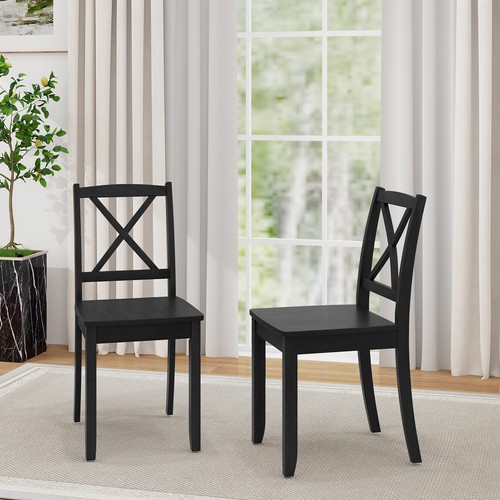 Wood dining chair - set, 2