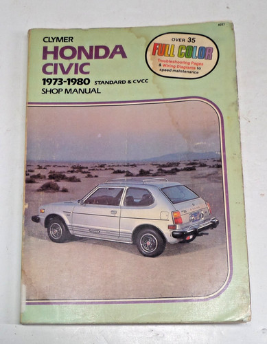 Honda civic 1973 clymer - civic, 1973-80