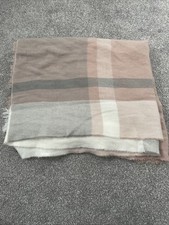 Primark Women's Oversized Scarf - pink, white & grey