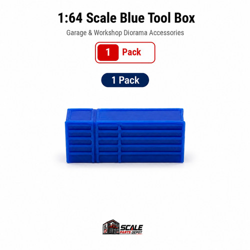 Scale blue tool box - 1:64,