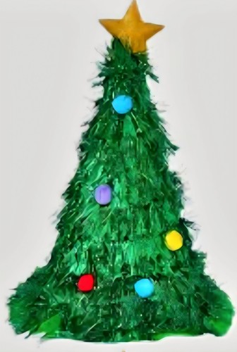 Xmas tree hat adults - tree,