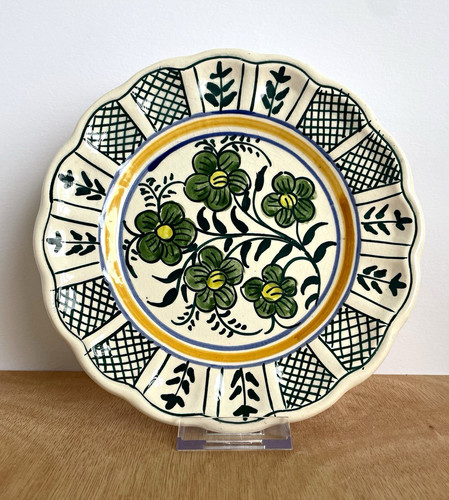 Vintage hand painted spanish - hand,
