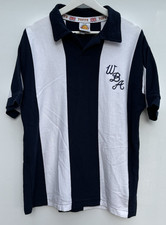 West Brom Retro 1970s Home Football Shirt Toffs Striped Short Sleeve Mens Medium