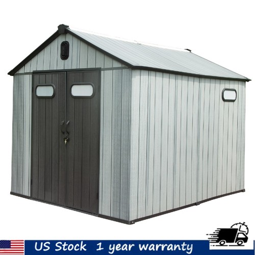 8x12ft outdoor resin storage - 8x12ft,