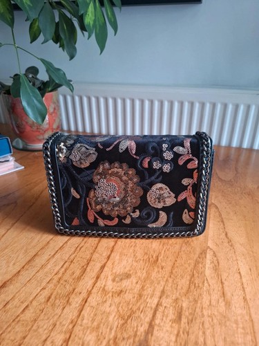 Aldo black handbag sequin and