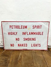 A Vintage Petrol Station Forecourt Directive Industrial Sign
