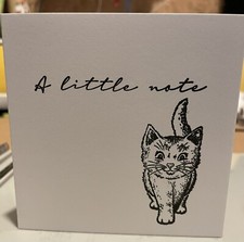10 Cat Note Cards with