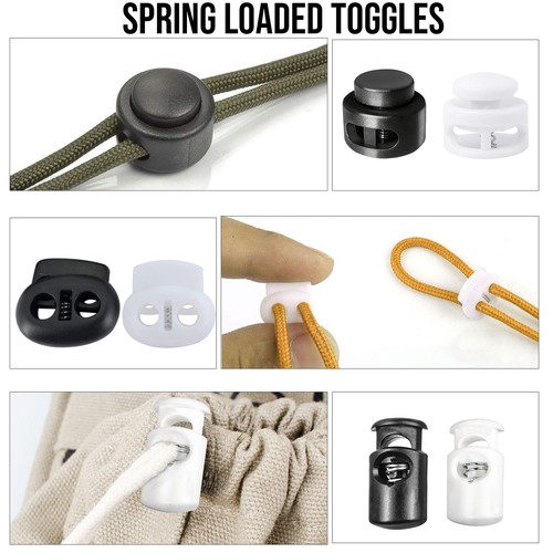 Spring loaded toggle cord - loaded,