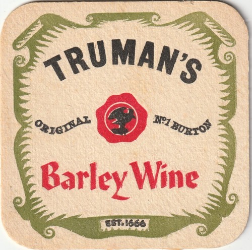 Beer mat truman - mat, brewery