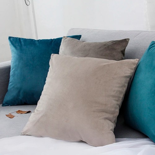Plush velvet cushion cover - velvet,