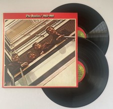 The Beatles 1962 - 1966 Red Album 2 x LP Record Compilation Apple 1973 Ex / Vg+