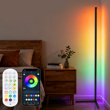 65" Tall Floor RGB LED Lamp Corner Light Standing Mood Remote Colour Changing UK