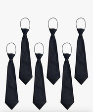 6pcs Black Tie For Kids School