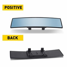 Blue 270mm Wide Flat Car Truck Van Clip On Rear View Mirror Universal Brand New