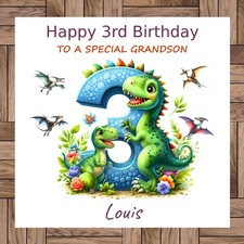 Personalised Dinosaur 3rd