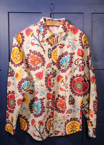 Men colourful suzani print - colourful,