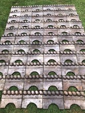 50x Vintage Salvage Reclaimed Antique Victorian Salt Glaze Rope Edging Tiles