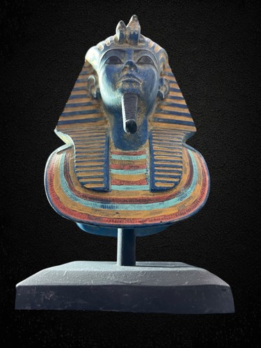 Colorful king tutankhamun bust - colorful,
