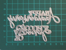 Happy Anniversary Metal Die / To A Special Couple Craft Cutting Die Cutter