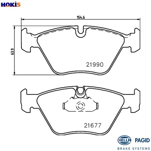 Brake pad set disc - brake,