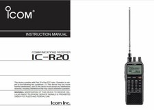 ICOM IC-R20 R20 INSTRUCTION