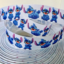 YARD DISNEY STITCH LILO CHILDREN GROSGRAIN RIBBON CHARACTER CRAFT CAKE BOW