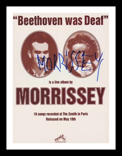 Morrissey autographed signed - autographed, &
