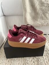 Adidas VL court Bold Shadow Red Burgundy Maroon U.K. 6