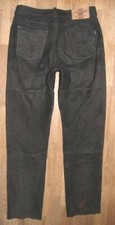 Hein Gericke Speedware Nubuk- Leather Jeans Trousers IN Black Approx. W34/L35