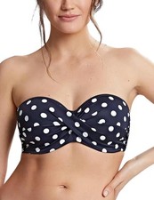 Panache Anya Riva Spot Bikini Top SW1453 Twist Bandeau Strapless Womens Swimwear