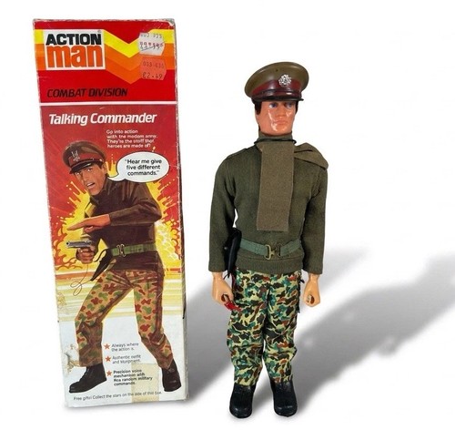 Vintage action man talking - man,