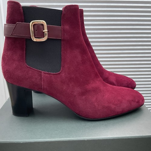 Hobbs burgundy suede ankle - suede,